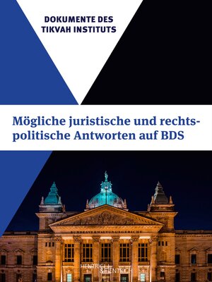 cover image of Mögliche juristische und rechtspolitische Antworten auf BDS
